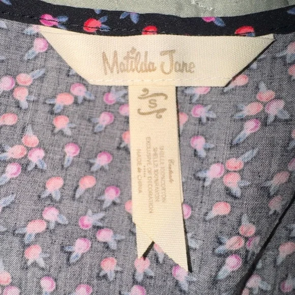 MATILDA JANE Snow Globe Tunic White Embroidered Swiss Dot Top Size S - Picture 8 of 11